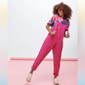 Lucy & Yak Bright Pink Atlas Overalls - 3X /R